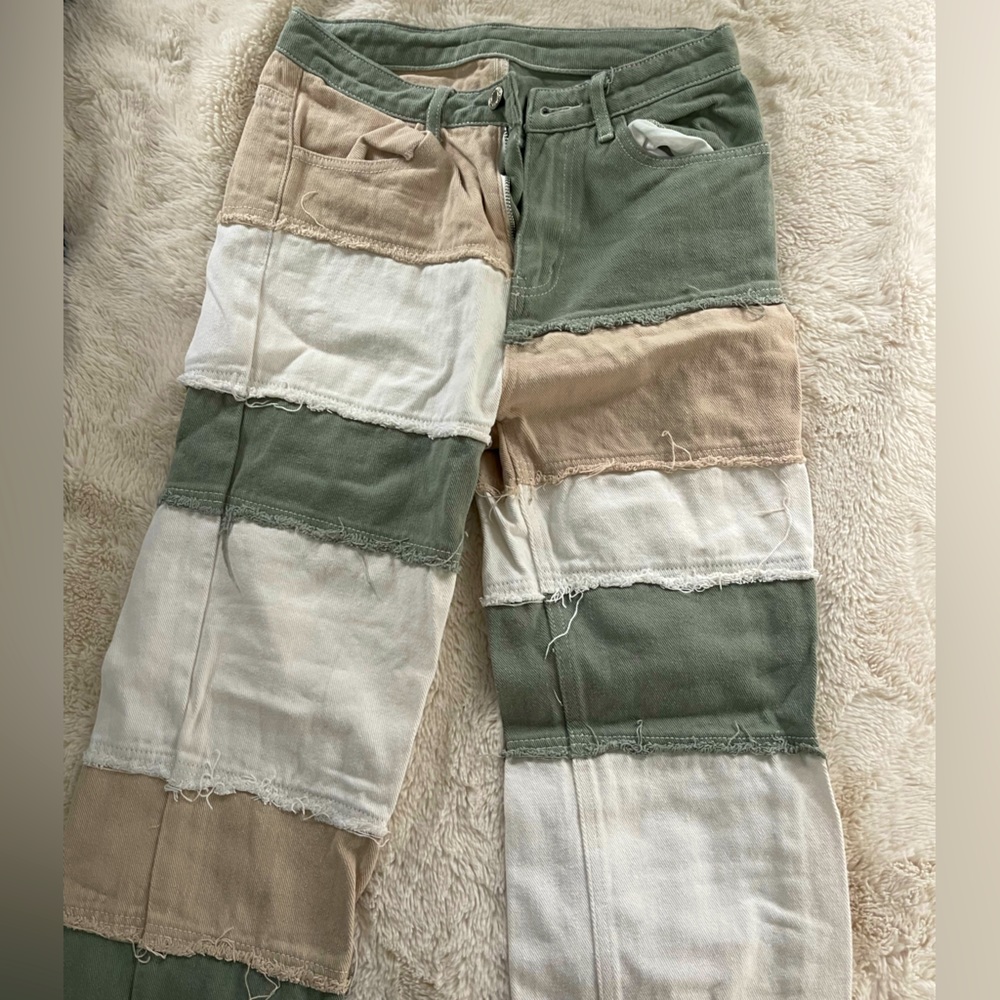 Colorblock pants
